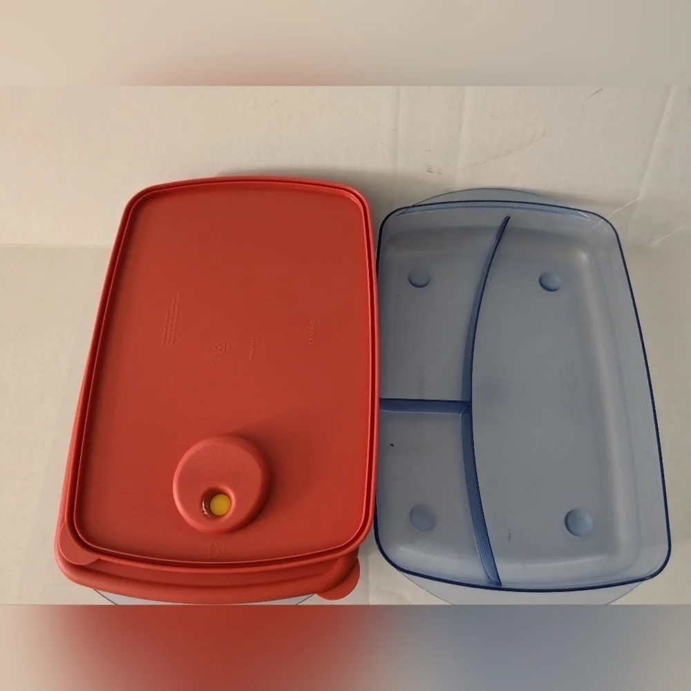 Tupperware rock N serve. Set of 2 divided containers